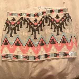 Micro mini sequin skirt by All Saints